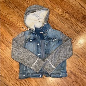 Sweatshirt denim jacket